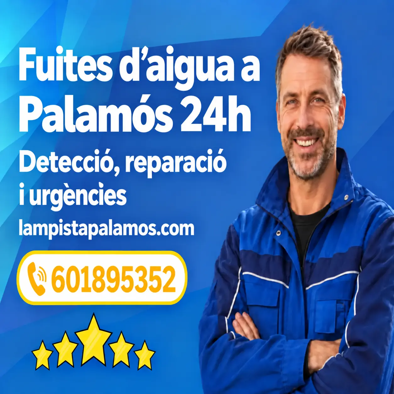 Banner de Reparació de fuites d’aigua a Palamós
